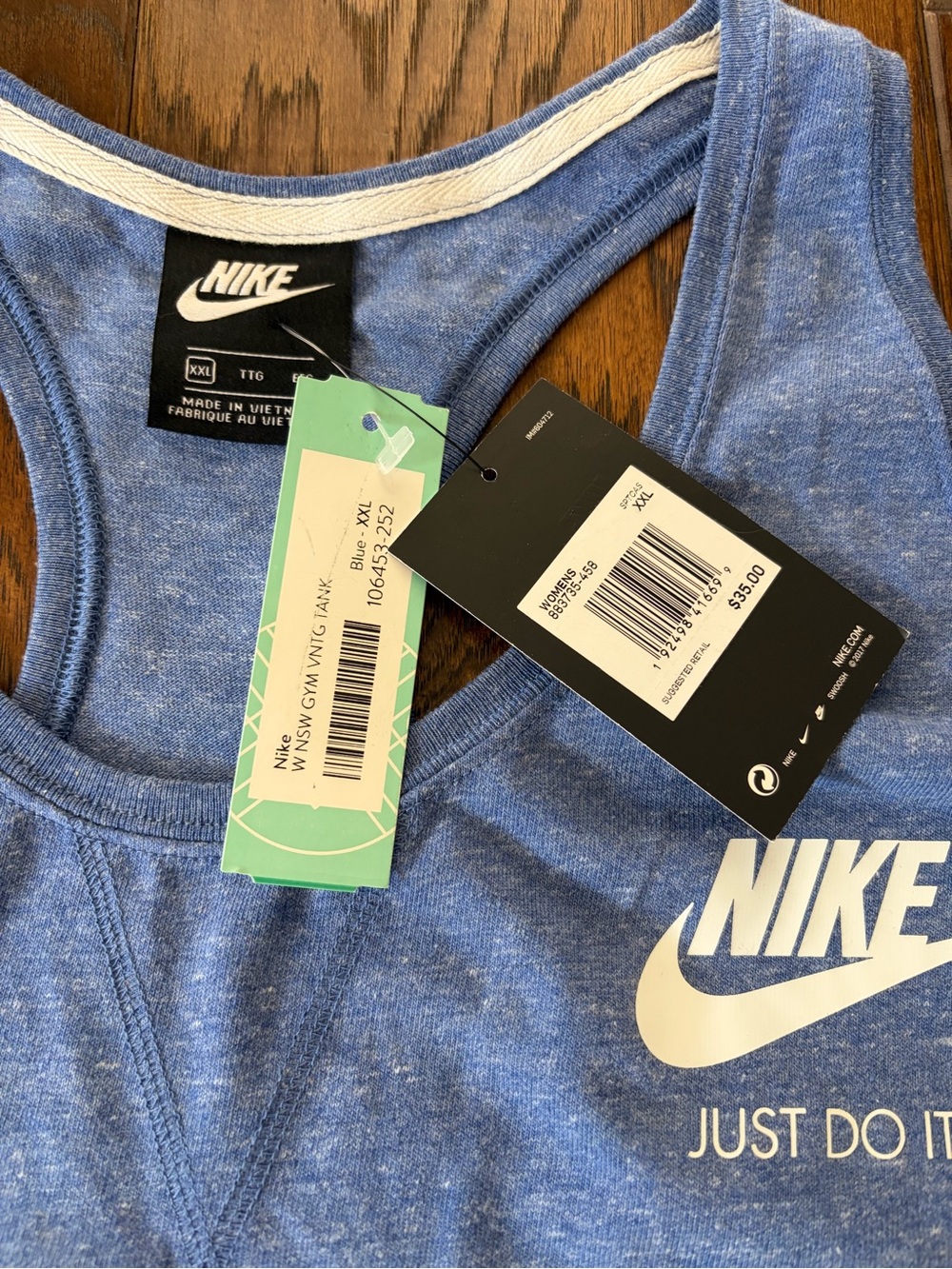🤸🏻‍♂️Nike Light Blue Racerback Tank - Picture 3 of 4